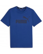 Ανδρικό μπλουζάκι Puma - Essentials Logo Tee , μπλε