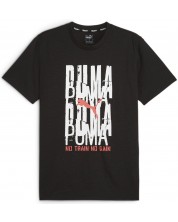 Ανδρικό μπλουζάκι Puma - Graphic Emblem , μαύρο -1
