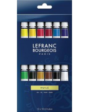 Λαδομπογιές Lefranc & Bourgeois - - 12 χρώματα x 10 ml -1