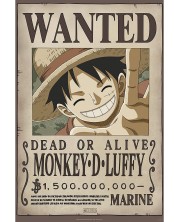 Αφίσα Maxi  GB eye Animation: One Piece - Luffy Wanted Poster -1