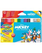 Κηρομπογιές λαδιού  Colorino Disney - Mickey and Friends, 12 χρώματα -1