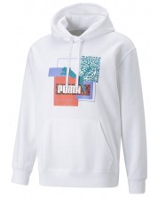 Ανδρικό φούτερ Puma - Brand Love Hoodie FL, λευκό