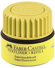 Μελανοδοχείο για δείκτη κειμένου Faber-Castell - Κίτρινο, 25 ml