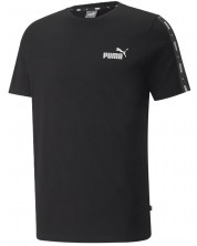 Ανδρικό μπλουζάκι Puma - Essentials+ Tape , μαύρο