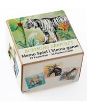 Παιχνίδι μνήμης Gespaensterwald - Διαγράμματα λουλουδιών και ζώων, 36 κάρτες -1