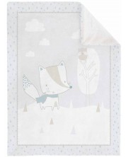 Μαλακή παιδική κουβέρτα με σέρπα KikkaBoo Little Fox, 110 x 140 cm -1