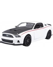 Μεταλλικό αυτοκίνητο Maisto Special Edition - Ford Mustang Street Racer 2014, άσπρο, 1:24
