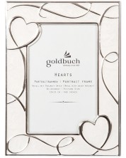 Μεταλλική κορνίζα φωτογραφιών Goldbuch - Hearts, 10 x 15 cm -1