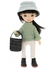Απαλή κούκλα Orange Toys Sweet Sisters - Η Lilu με πράσινο πουλόβερ, 32 cm -1