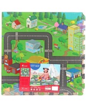 Μαλακό παζλ Sun Ta Toys - Χάρτης πόλης, 4 + 8 τεμάχια