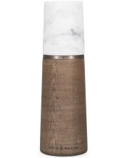 Μύλος αλατιού  Cole & Mason - Marble, 18.5 х 6 cm, ξύλο και λευκό μάρμαρο -1