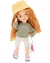 Απαλή κούκλα Orange Toys Sweet Sisters -Sunny με πράσινο πουλόβερ, 32 cm -1