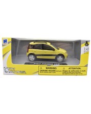 Μεταλλικό αυτοκίνητο Newray - Fiat Panda 4х4, κίτρινο, 1:43 -1