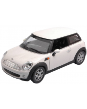 Μεταλλικό αυτοκίνητο  Newray - Mini Cooper, 1:24, λευκό -1