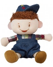 Απαλή κούκλα Amek Toys - Αγόρι με τζιν ρούχα, 12 εκ