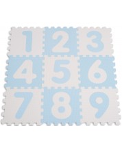 Μαλακό παζλ δαπέδου  Sun Ta -Αριθμοί, 9 κομμάτια , μπλε -1