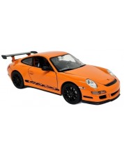 Μεταλλικό αυτοκίνητο  Welly - Porsche 911 GT3, 1:24,πορτοκάλι