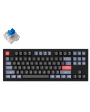 Μηχανικό πληκτρολόγιο Keychron - V3 QMK, TKL, Carbon Black, Black, RGB, μαύρο