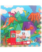 Μαλακό παζλ Sun Ta Toys - Ο κόσμος των δεινοσαύρων 4 + 8 τεμάχια