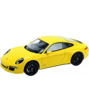 Μεταλλικό αυτοκίνητο Welly - Porsche 911 Carrera, κίτρινο, 1:24