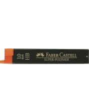 Μίνι γραφίτες Faber-Castell - Super-Polymer, 1.0 mm, HB, 12 τεμάχια -1