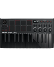MIDI ελεγκτής συνθεσάιζερ Akai Professional - MPK Mini 3, μαύρο -1