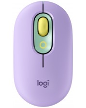 Ποντίκι Logitech - POP, οπτικό, ασύρματο, μωβ/πράσινο -1