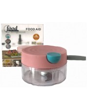 Μίνι κόφτης για λαχανικά Morello - Food Aid,χειροκίνητο ,180 ml, ροζ