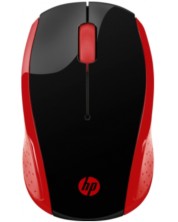 Ποντίκι HP - 200 Emprs, οπτικό, ασύρματο, κόκκινο/μαύρο -1