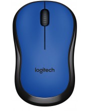 Ποντίκι Logitech - M220 Silent,οπτικό, ασύρματο, μπλε -1