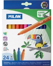 Μαρκαδόροι 24 χρωμάτων Milan – Conic tip, Ø 5 mm