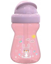 Αθλητικό μπουκάλι Lorelli Baby Care - Animals, 200 ml, ροζ -1