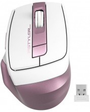 Ποντίκι A4tech - Fstyler FG35, οπτικό ασύρματο, άσπρο/ροζ -1