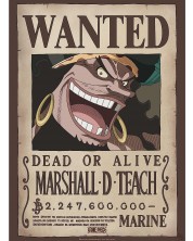 Μίνι αφίσα  GB eye Animation: One Piece - Blackbeard Wanted Poster -1