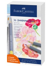 Μολύβια Faber-Castell Goldfaber Aqua - 12 παστέλ και 24 τυπικά χρώματα