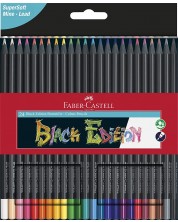 Μολύβια Faber Castell - Black Edition, 24 χρώματα