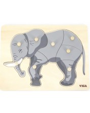 Μοντεσσοριανό εκπαιδευτικό παζλ Viga - Elephant -1