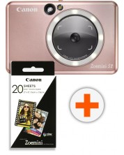 Φωτογραφική μηχανή στιγμής Canon - Zoemini S2, 8MPx, Rose Gold -1