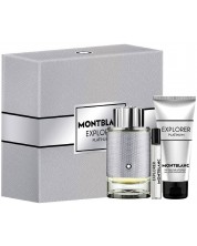 Mont Blanc Explorer Platinum Σετ - Eau de Parfum, 100 και 7.5 ml + Αφρόλουτρο, 100 ml -1