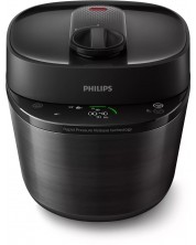 Πολυμάγειρας Philips - HD2151/40, 1000W, 35 προγράμματα,  Μαύρος  -1