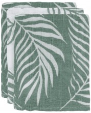 Πετσέτες μουσελίνας Jollein - Nature Ash Green, 15 х 20 cm, 3 τεμάχια -1