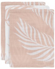 Πετσέτες μουσελίνας Jollein - Nature Pale Pink, 15 х 20 cm, 3 τεμάχια -1