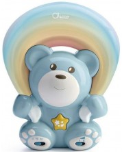 Μουσικό προβολέας Chicco - Αρκούδα ουράνιο τόξο,μπλε  -1