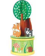 Μουσικό περιστρεφόμενο παιχνίδι Orange Tree Toys - Forest animals -1