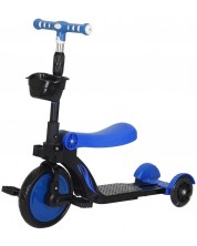 Τρίκυκλο πολλαπλών χρήσεων 3 σε 1 Ocie - Ποδήλατο ισορροπίας,σκούτερ και πατίνι Fire,μπλε
