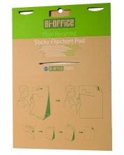 Bi-Office Desk Flipchart - Για αυτοκόλλητα φύλλα, 58,5 x 50 cm, 20 φύλλα -1
