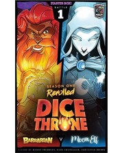 Επιτραπέζιο παιχνίδι Dice Throne - Barbarian vs Moon Elf (Season 1 Rerolled)