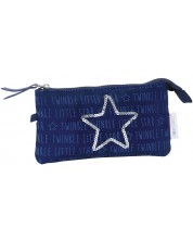 Σχολική κασετίνα Marshmallow - Little Star,1 τμήμα , σκούρο μπλε