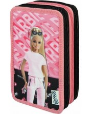 Κασετίνα με σχολικά είδη Undercover Barbie - Με 3 φερμουάρ -1