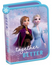 Σχολική κασετίνα St. Majewski Frozen - Together is Better, Με 1 φερμουάρ 